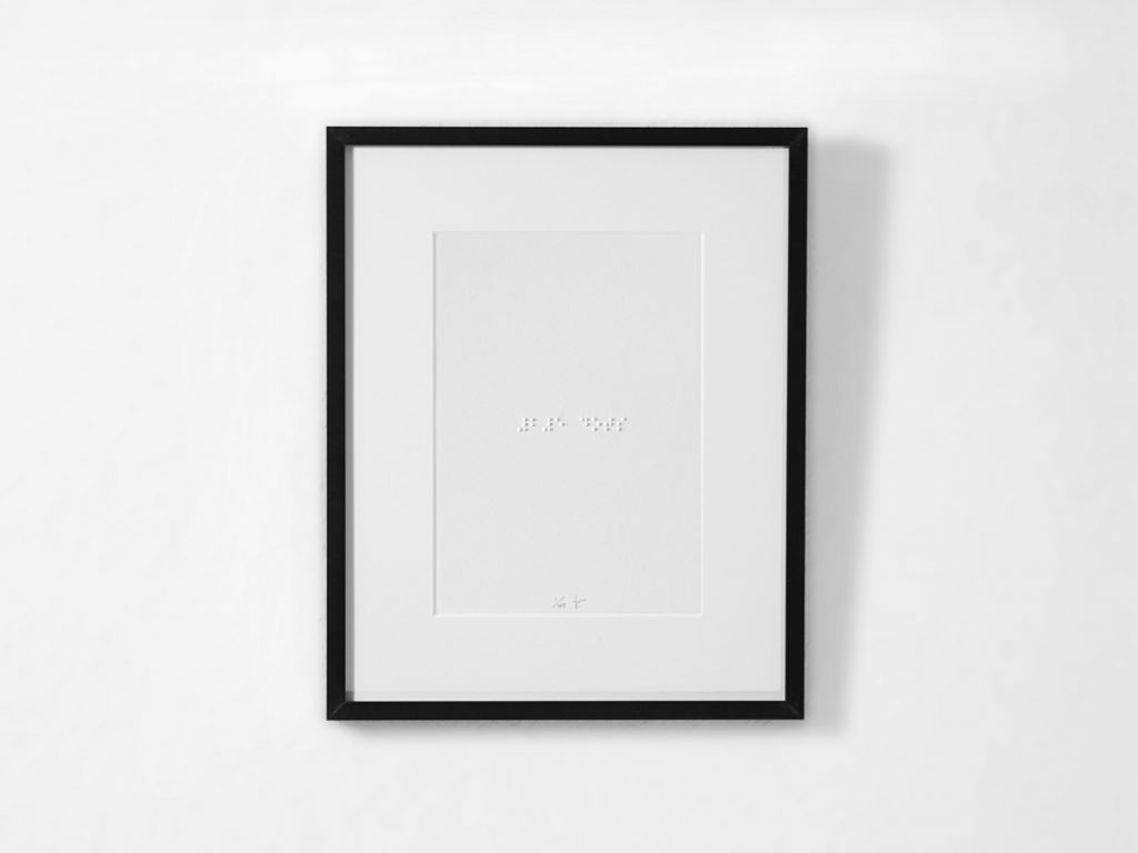 Braille - 25 dots, framed