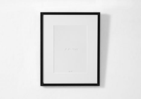 Braille - 25 dots, framed