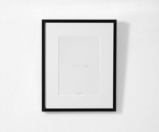 Braille - 25 dots, framed