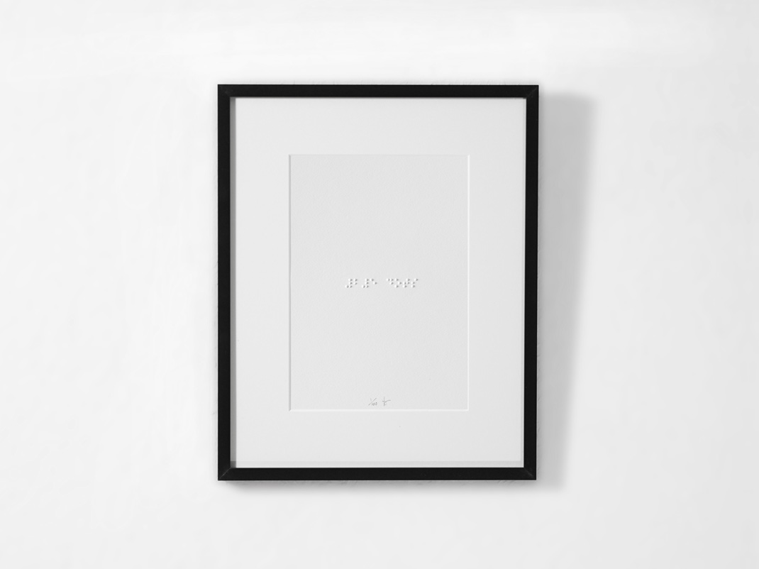 Braille - 25 dots, framed