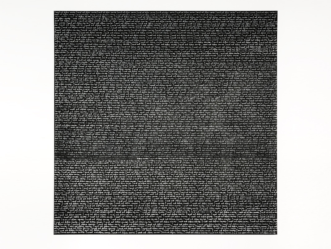 I must not e deface canvas.