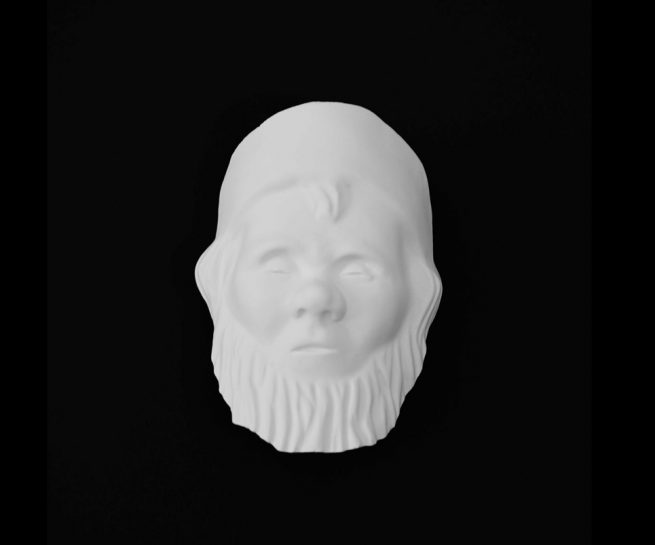 deathmask of a garden gnome