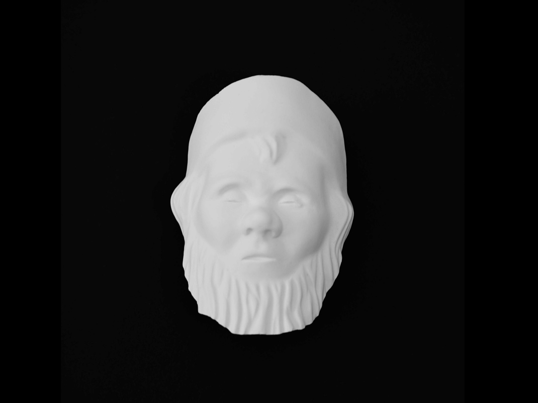 deathmask of a garden gnome