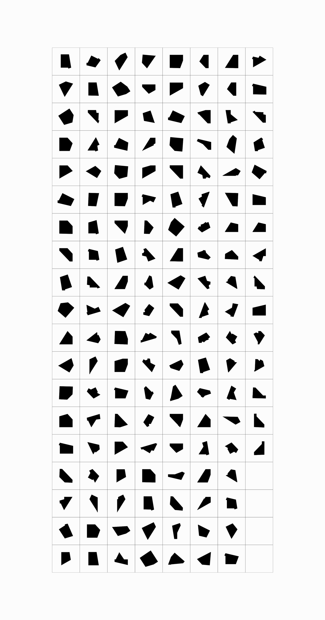 foldings 2 - all variants as a printable version